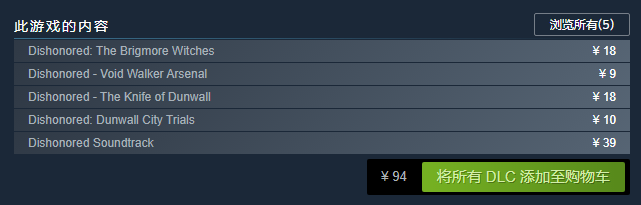 耻辱:终极版/Dishonored – Definitive Edition(全DLCs)(更新终极年度版)
